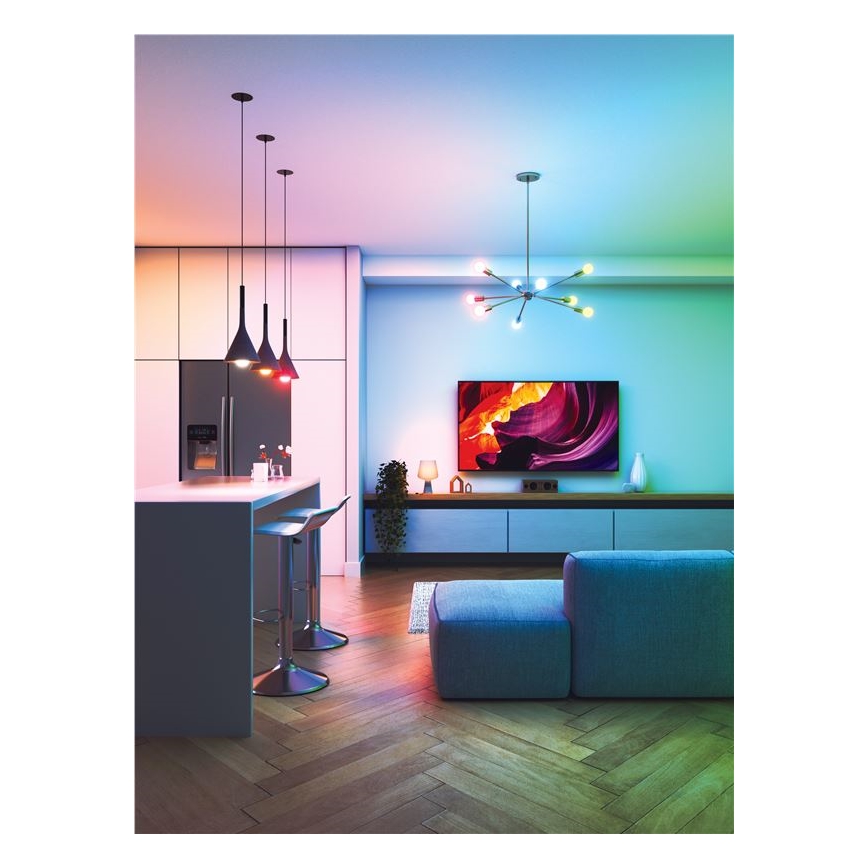 ΣΕΤ 3x Λάμπα LED RGBW Dimmable ESSENTIALS A60 E27/8,5W/230V CRI 90 2700-6500K Wi-Fi - Nanoleaf