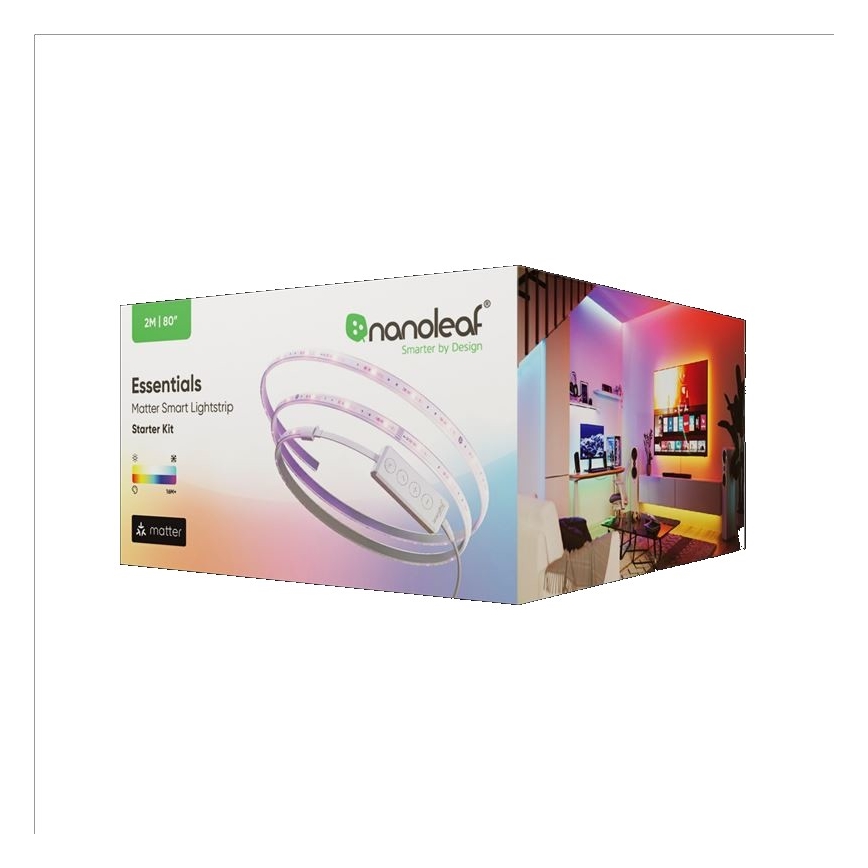 Nanoleaf - Ταινία LED RGBW Dimmable ESSENTIALS 2700-6500K Wi-Fi 2m