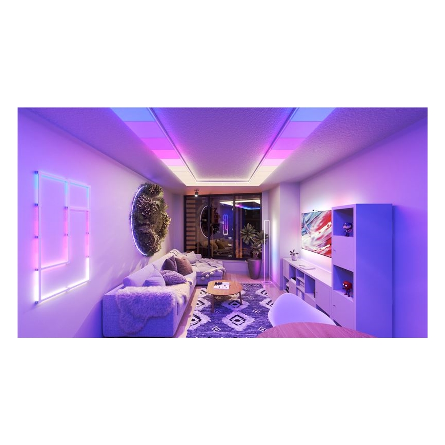 Nanoleaf - Σετ 3x LED RGBW, ρυθμιζόμενα φωτιστικά οροφής SKYLIGHT LED/18W/230V + 2x LED/16W/230V 2700-6500K Wi‑Fi