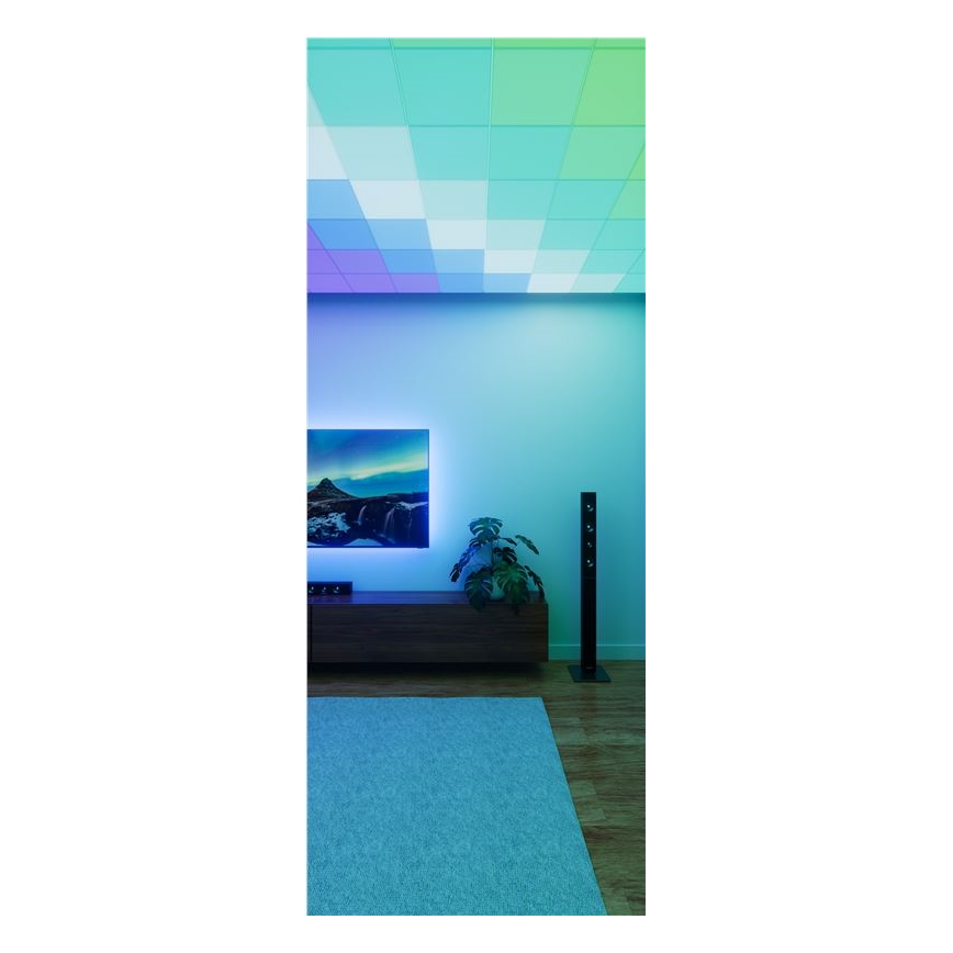 Nanoleaf - Σετ 3x LED RGBW, ρυθμιζόμενα φωτιστικά οροφής SKYLIGHT LED/18W/230V + 2x LED/16W/230V 2700-6500K Wi‑Fi
