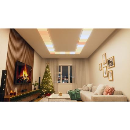 Nanoleaf - Σετ 3x LED RGBW, ρυθμιζόμενα φωτιστικά οροφής SKYLIGHT LED/18W/230V + 2x LED/16W/230V 2700-6500K Wi‑Fi