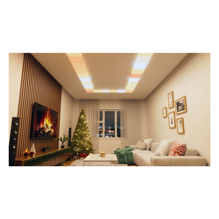 Nanoleaf - Σετ 3x LED RGBW, ρυθμιζόμενα φωτιστικά οροφής SKYLIGHT LED/18W/230V + 2x LED/16W/230V 2700-6500K Wi‑Fi