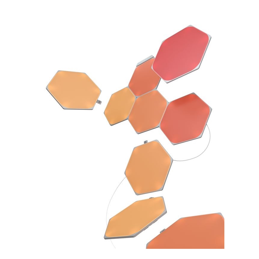 Nanoleaf - ΣΕΤ 9x LED RGB Πάνελ dimming SHAPES HEXAGON LED/2W/230V 1200-6500K Wi-Fi