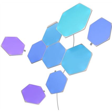 Nanoleaf - ΣΕΤ 9x LED RGB Πάνελ dimming SHAPES HEXAGON LED/2W/230V 1200-6500K Wi-Fi