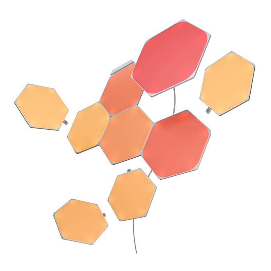 Nanoleaf - ΣΕΤ 9x LED RGB Πάνελ dimming SHAPES HEXAGON LED/2W/230V 1200-6500K Wi-Fi