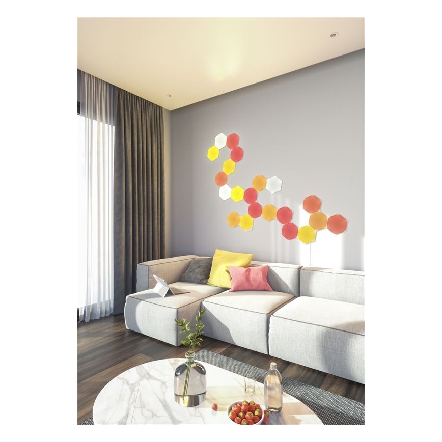 Nanoleaf - ΣΕΤ 9x LED RGB Πάνελ dimming SHAPES HEXAGON LED/2W/230V 1200-6500K Wi-Fi
