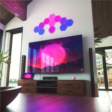 Nanoleaf - ΣΕΤ 9x LED RGB Πάνελ dimming SHAPES HEXAGON LED/2W/230V 1200-6500K Wi-Fi