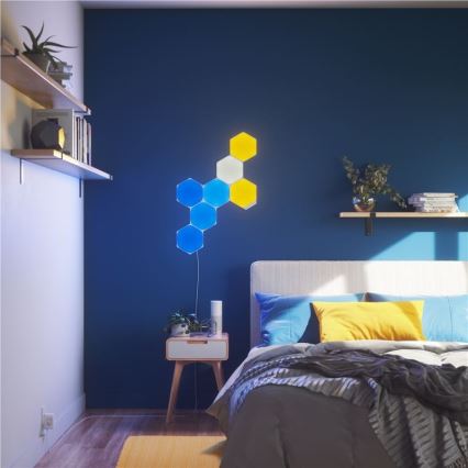 Nanoleaf - ΣΕΤ 9x LED RGB Πάνελ dimming SHAPES HEXAGON LED/2W/230V 1200-6500K Wi-Fi