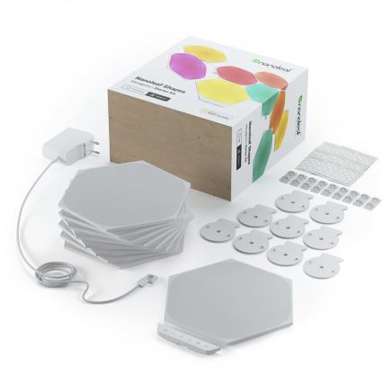 Nanoleaf - ΣΕΤ 9x LED RGB Πάνελ dimming SHAPES HEXAGON LED/2W/230V 1200-6500K Wi-Fi