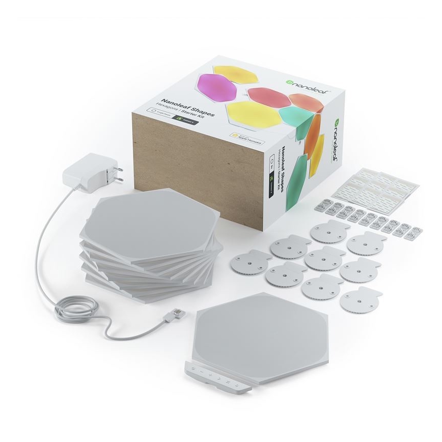 Nanoleaf - ΣΕΤ 9x LED RGB Πάνελ dimming SHAPES HEXAGON LED/2W/230V 1200-6500K Wi-Fi