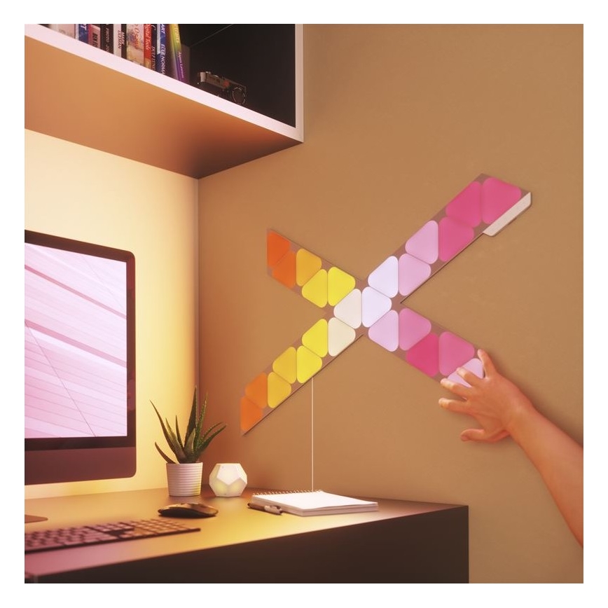 Nanoleaf - ΣΕΤ 10x LED RGB Πάνελ με dimmer TRIANGLES LED/0,5W/230V Wi-Fi