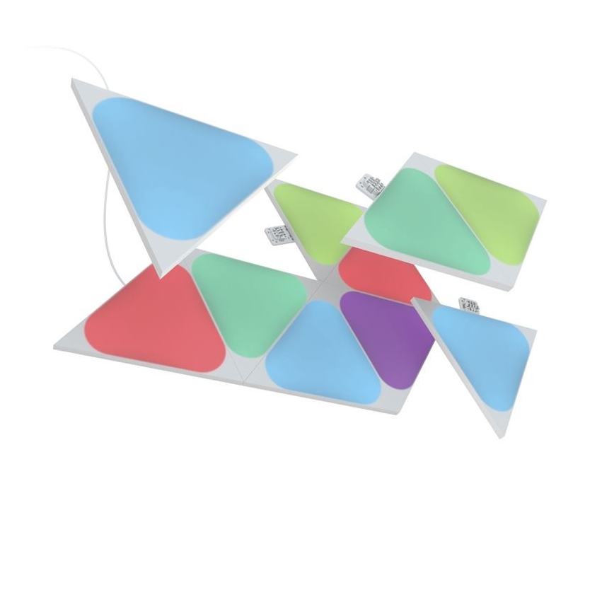 Nanoleaf - ΣΕΤ 10x LED RGB Πάνελ με dimmer TRIANGLES LED/0,5W/230V Wi-Fi