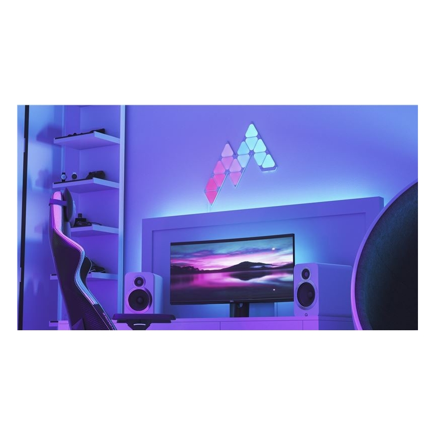 Nanoleaf - ΣΕΤ 10x LED RGB Πάνελ με dimmer TRIANGLES LED/0,5W/230V Wi-Fi