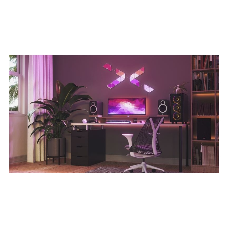 Nanoleaf - ΣΕΤ 10x LED RGB Πάνελ με dimmer TRIANGLES LED/0,5W/230V Wi-Fi