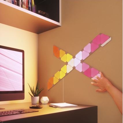 Nanoleaf - ΣΕΤ 10x LED RGB Πάνελ με dimmer TRIANGLES LED/0,5W/230V Wi-Fi