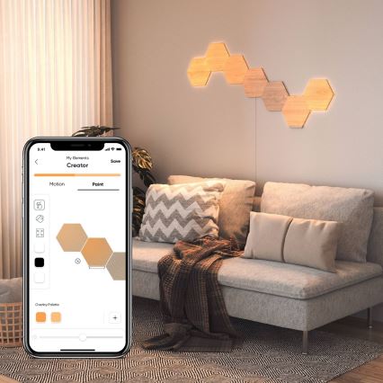 Nanoleaf - ΣΕΤ 3x  Πάνελ ντιμαριζόμενα LED HEXAGONS LED/2W/230V Wi-Fi