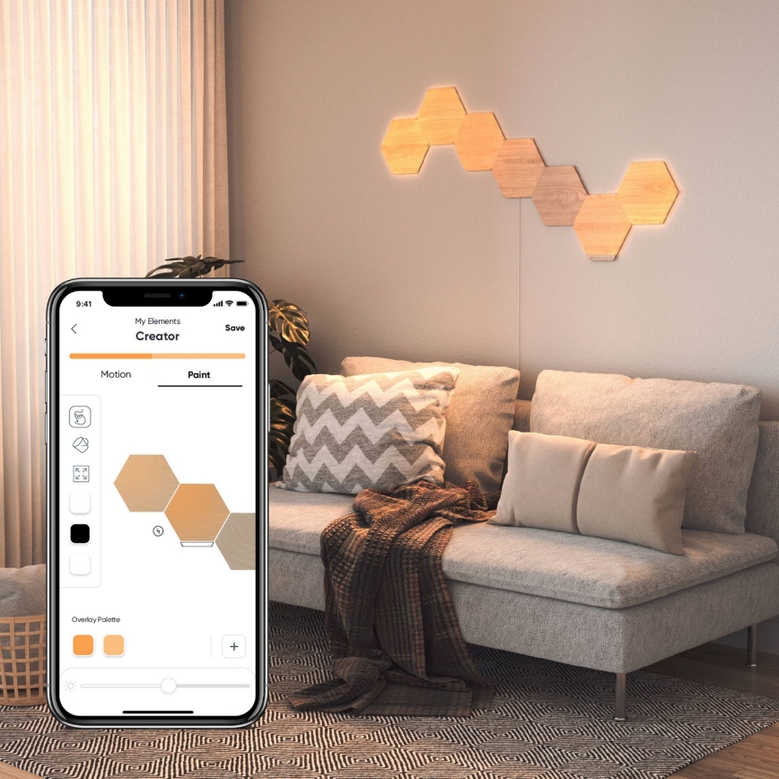 Nanoleaf - ΣΕΤ 3x  Πάνελ ντιμαριζόμενα LED HEXAGONS LED/2W/230V Wi-Fi