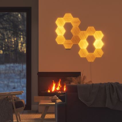 Nanoleaf - ΣΕΤ 13x Πάνελ ντιμαριζόμενα LED HEXAGONS LED/2W/230V Wi-Fi