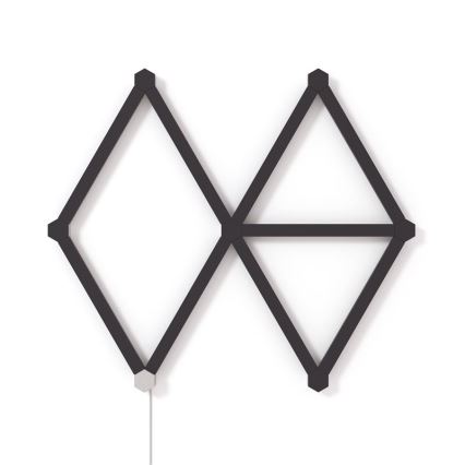 Nanoleaf NL59-0001BM-9PK - Σετ καλυμμάτων ράγας LINES 9 τμχ μαύρο ματ