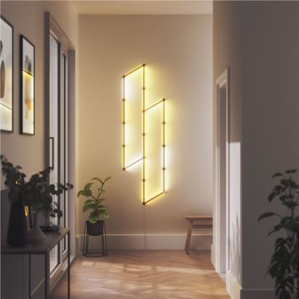 Nanoleaf NL59-0001BM-9PK - Σετ καλυμμάτων ράγας LINES 9 τμχ μαύρο ματ