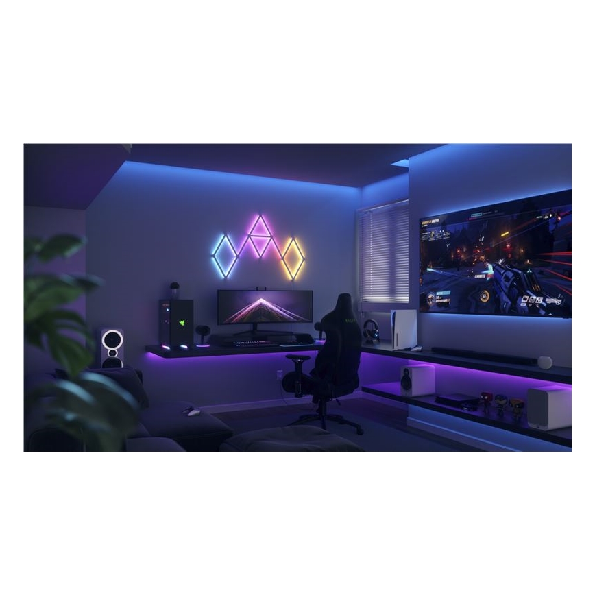 Nanoleaf - Σετ προέκτασης 3x LED RGBW Dimming rail LINES LED/2W/230V 1200-6000K Wi-Fi