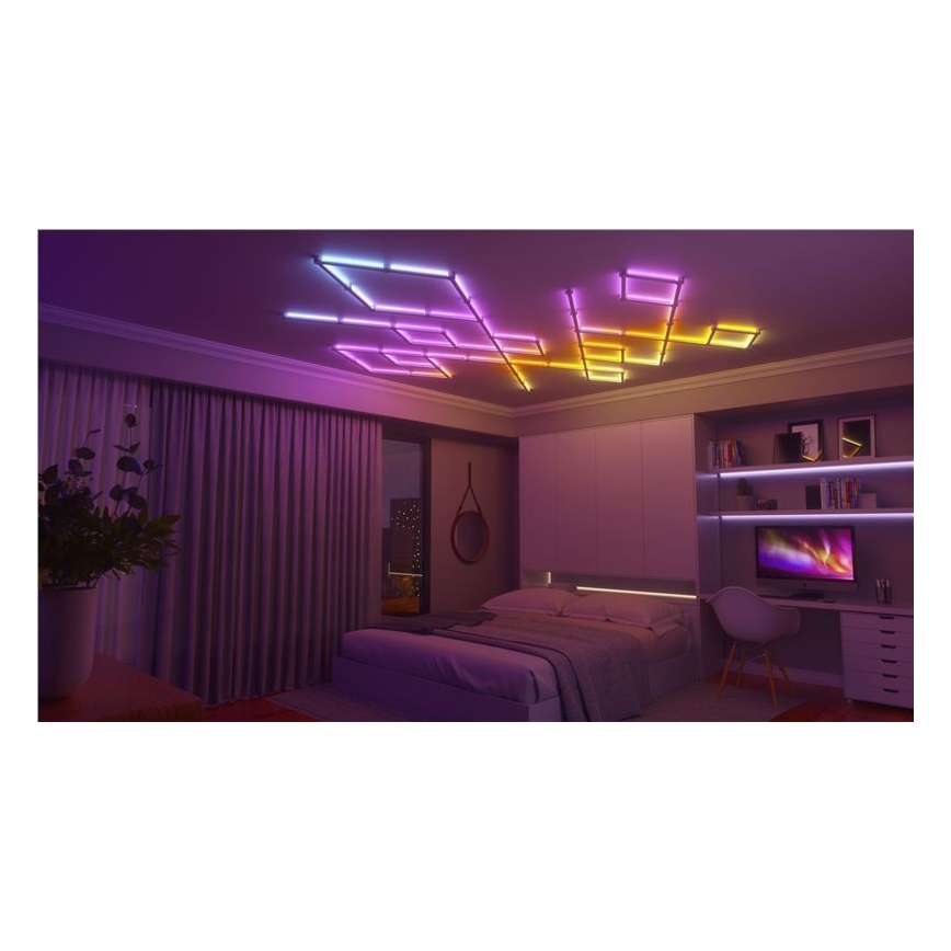 Nanoleaf - ΣΕΤ 9x LED RGBW Ράγες ντιμαριζόμενες LINES LED/2W/230V 1200-6000K Wi-Fi