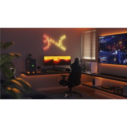 Nanoleaf - ΣΕΤ 9x LED RGBW Ράγες ντιμαριζόμενες LINES LED/2W/230V 1200-6000K Wi-Fi