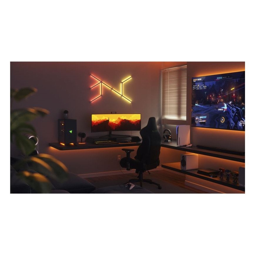 Nanoleaf - ΣΕΤ 9x LED RGBW Ράγες ντιμαριζόμενες LINES LED/2W/230V 1200-6000K Wi-Fi