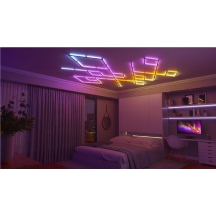 Nanoleaf - ΣΕΤ 9x LED RGBW Ράγες ντιμαριζόμενες LINES LED/2W/230V 1200-6000K Wi-Fi