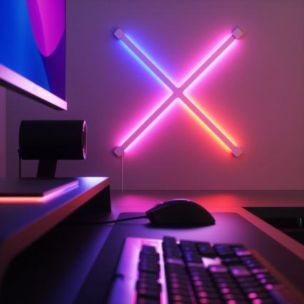 Nanoleaf - ΣΕΤ 4x LED RGBW Μπάρες φωτισμού ντιμαριζόμενες LINES LED/2W/230V 1200-6000K Wi-Fi