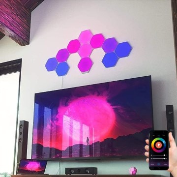 Nanoleaf - ΣΕΤ 15x LED RGB Ρυθμιζόμενο πάνελ LED/2W/230V 1200-6500K Wi-Fi