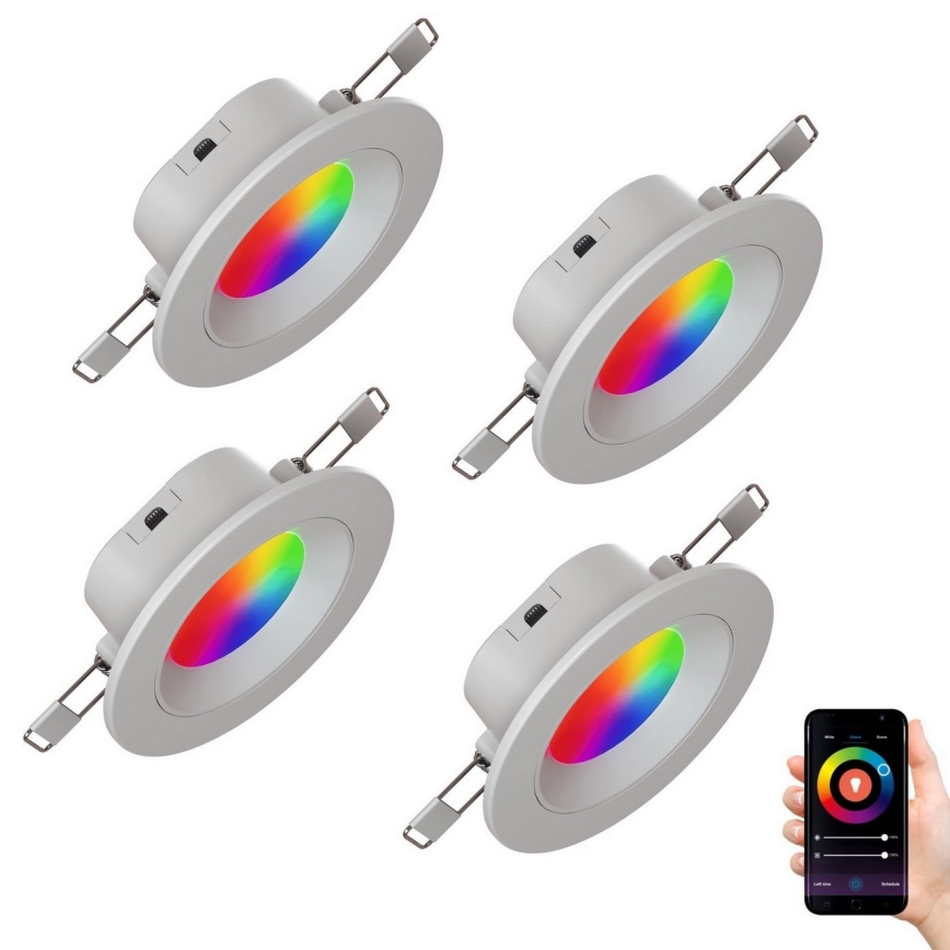 Nanoleaf - ΣΕΤ 4x LED RGBW Κρεμαστό φωτιστικό οροφής dimming ESSENTIALS LED/6W/230V 2700-6500K CRI 90 Wi-Fi