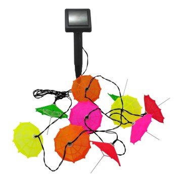 Ηλιακή αλυσίδα LED 10xLED/1,2V 300 mAh 3,8 m IP44 ομπρέλες