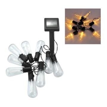 Ηλιακή αλυσίδα LED EDISON 10xLED/1,2V 300 mAh 3,8 m IP44