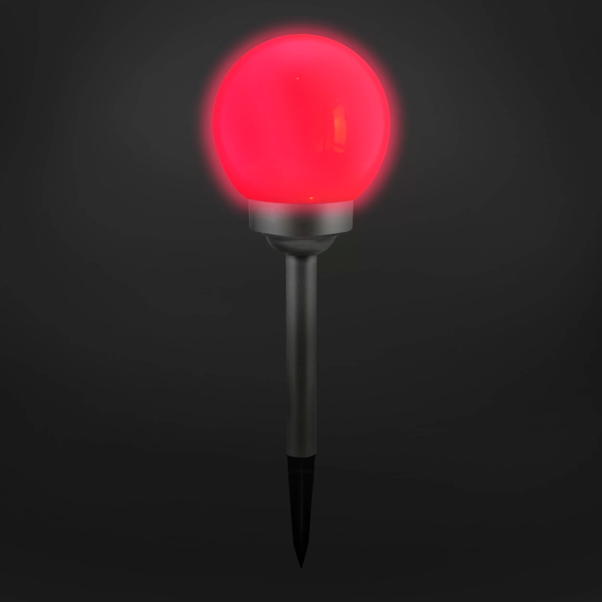 Ηλιακή λάμπα LED RGB BALL LED/0,2W/AA 1,2V/600mAh IP44