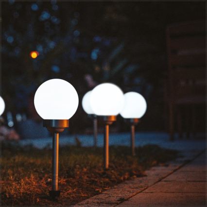 Ηλιακή λάμπα LED SPHERE 1,2V 4000K IP44 200 mAh Ø 20 cm