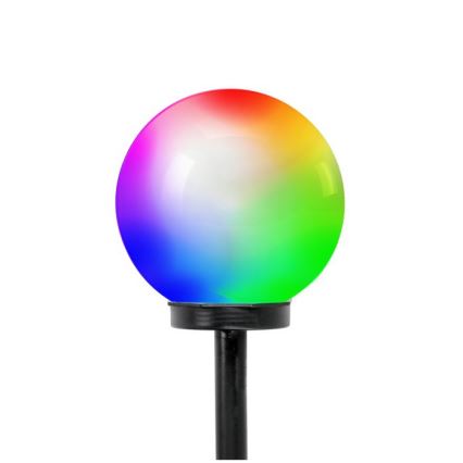 Ηλιακή λάμπα RGB LED SPHERE LED/1,2V IP44 200 mAh διάμ. 20 εκ.