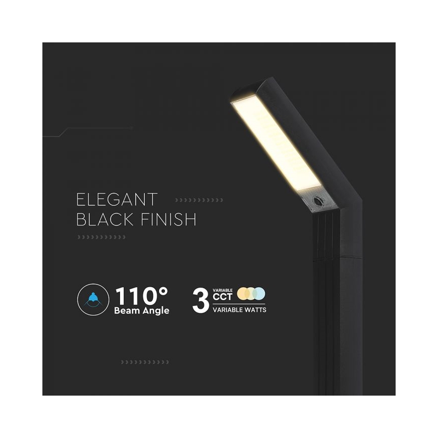 Ηλιακή LED λάμπα 2 σε 1 LED/1,5W/3,7V IP65 1500 mAh