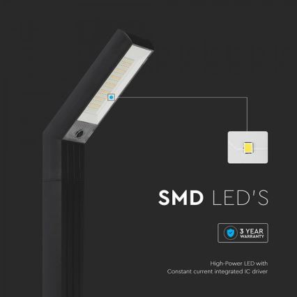 Ηλιακή LED λάμπα 2 σε 1 LED/1,5W/3,7V IP65 1500 mAh