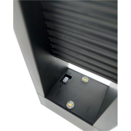 Ηλιακή LED λάμπα 2xLED/1,2V 200 mAh IP44 μαύρη