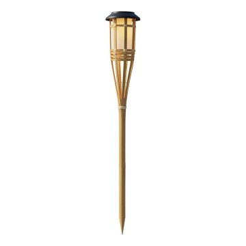 Ηλιακή LED λάμπα BAMBOO LED/1,2V 150 mAh 1800K 56 cm IP44 μπεζ