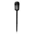 Ηλιακή LED λάμπα FLAME LED/1,2V 100 mAh 1800K 37 cm IP44 μαύρη