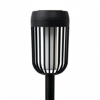 Ηλιακή LED λάμπα FLAME LED/1,2V 100 mAh 1800K 37 cm IP44 μαύρη