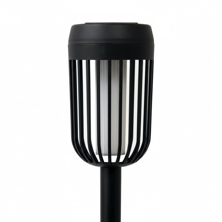 Ηλιακή LED λάμπα FLAME LED/1,2V 100 mAh 1800K 37 cm IP44 μαύρη