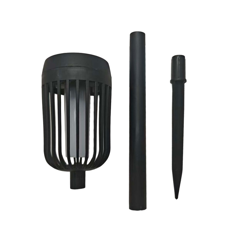 Ηλιακή LED λάμπα FLAME LED/1,2V 100 mAh 1800K 37 cm IP44 μαύρη