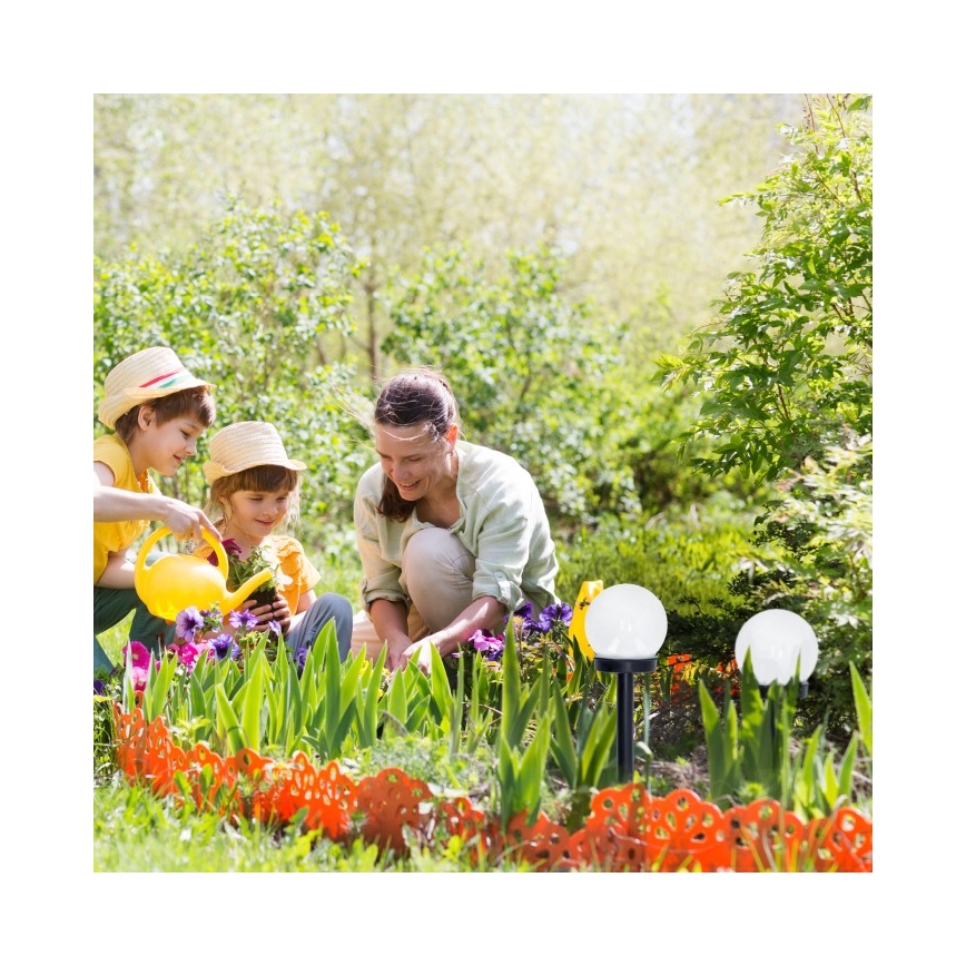 Ηλιακή LED λάμπα SPHERE LED/1,2V 4000K IP44 40 mAh διάμ. 10 cm