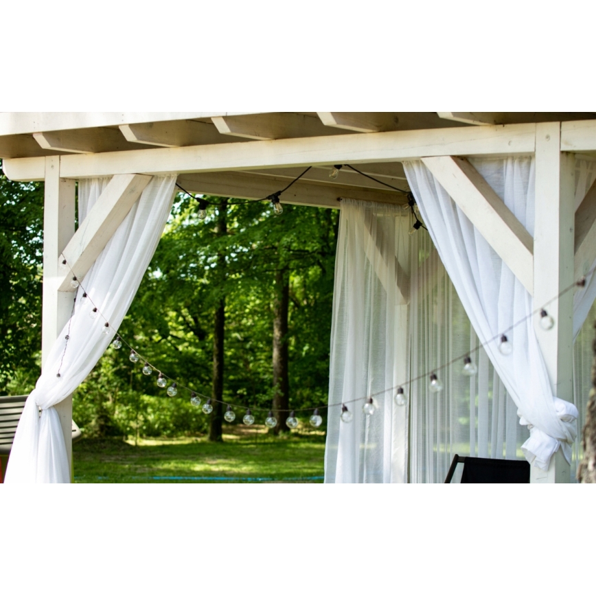 Ηλιακή διακοσμητική γιρλάντα LED 20xLED/8 λειτουργίες 500 mAh 7,6 m IP67 θερμό λευκό