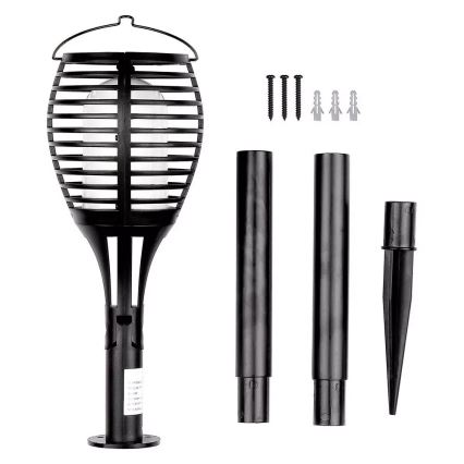 Ηλιακό φωτιστικό LED FLAME 4 σε 1 LED/0,45W/3,7V IP44 500 mAh