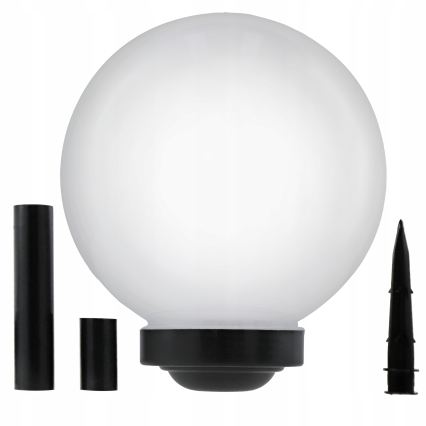 Ηλιακό φωτιστικό LED LED/1,2V 6500K 200 mAh Ø 30 cm IP44 λευκό/μαύρο