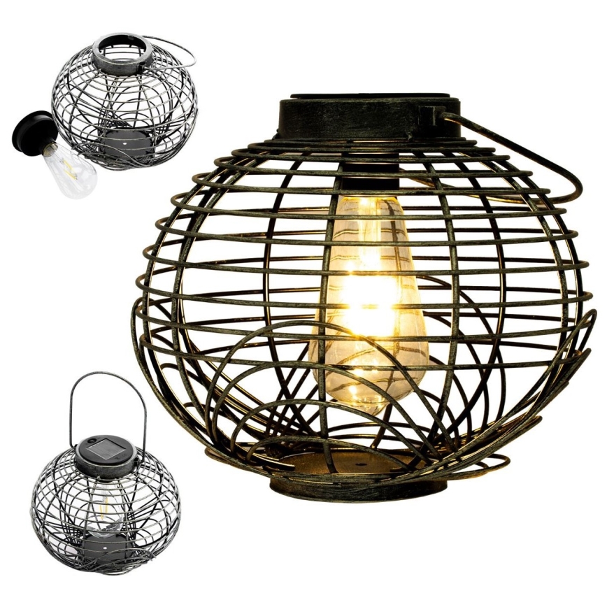 Ηλιακό φωτιστικό LED LUISA 1xE27/1,2V 600 mAh IP44